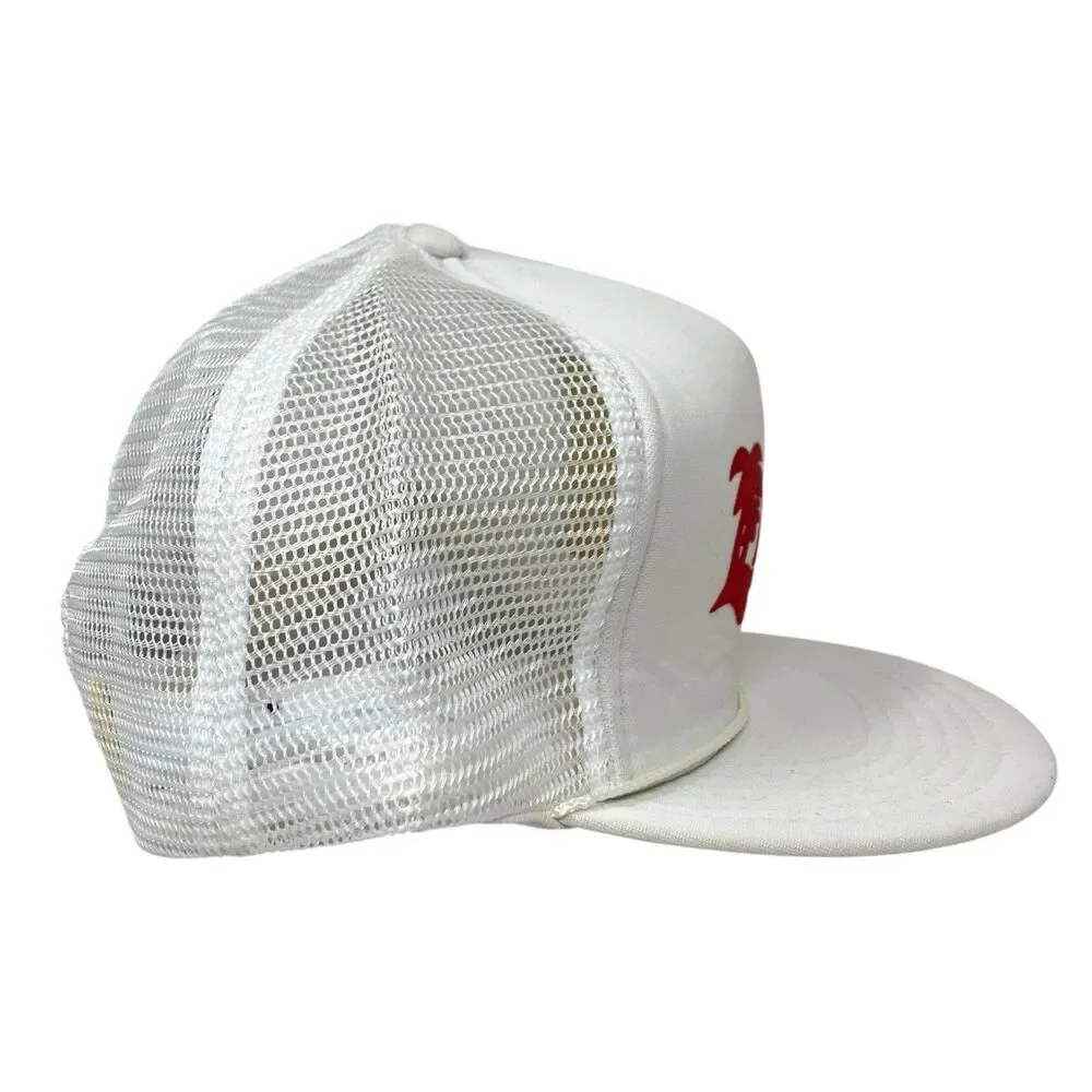 Vintage Hawaii Trucker Hat White‎ Mesh Snapback Beach Surf Tropical Y2K Cap
